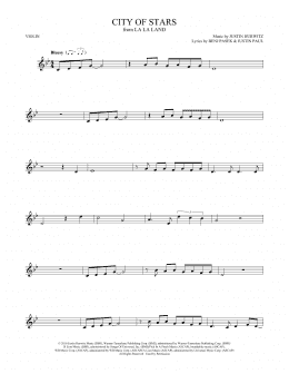 City Of Stars (from La La Land) (Violin Solo) - Print Sheet Music Now