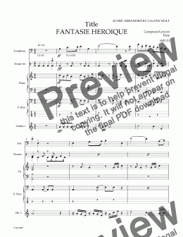 page one of FANTASIE HEROIQUE