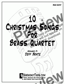 page one of 10 Christmas Songs For Brass Quartet