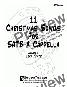 page one of 11 Christmas Songs For SATB A Cappella