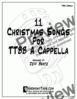 page one of 11 Christmas Songs For TTBB A Cappella