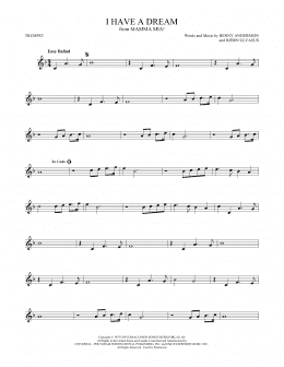 page one of I Have A Dream (Trumpet Solo)