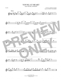 page one of Young At Heart (Flute Solo)