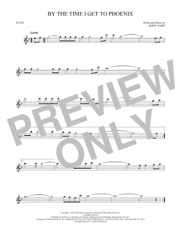 page one of By The Time I Get To Phoenix (Flute Solo)