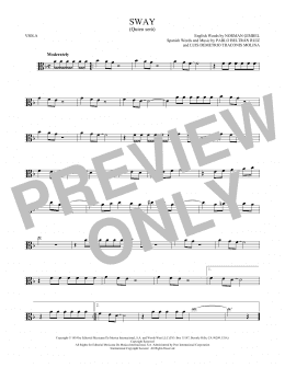 page one of Sway (Quien Sera) (Viola Solo)