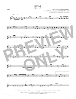 page one of Sway (Quien Sera) (French Horn Solo)