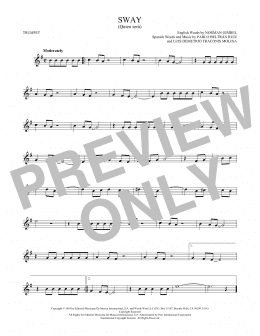 page one of Sway (Quien Sera) (Trumpet Solo)