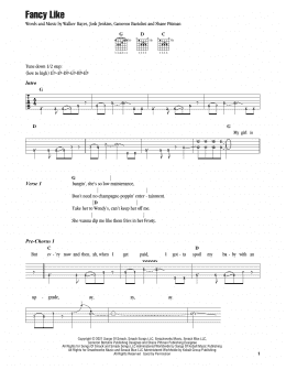 page one of Fancy Like (Guitar Chords/Lyrics)