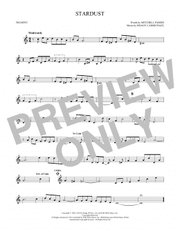 page one of Stardust (Trumpet Solo)