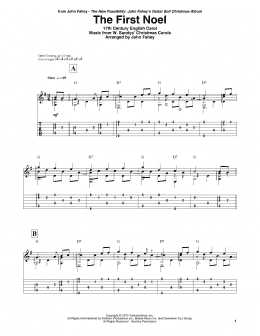 page one of The First Noel (Guitar Tab)