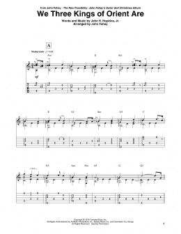 page one of We Three Kings Of Orient Are (Guitar Tab)