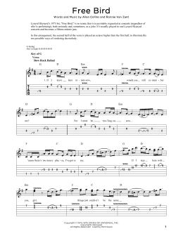 page one of Free Bird (Dobro)