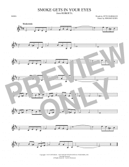 page one of Smoke Gets In Your Eyes (French Horn Solo)