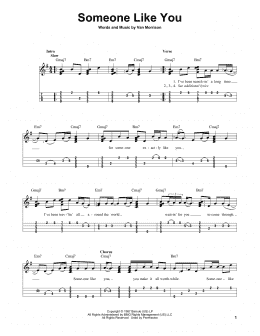 page one of Someone Like You (Easy Ukulele Tab)