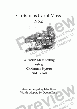 page one of Christmas Carol Mass no.2