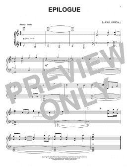 page one of Epilogue (Piano Solo)