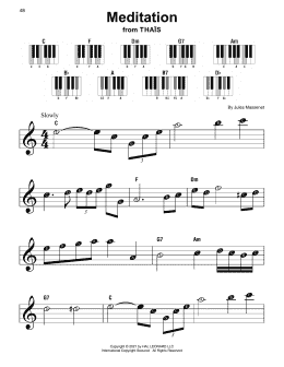 page one of Meditation (Super Easy Piano)