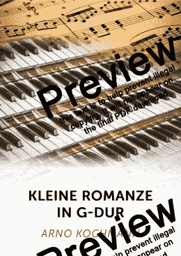 page one of Kleine Romanze in G-Dur