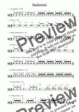 page one of Rudiments