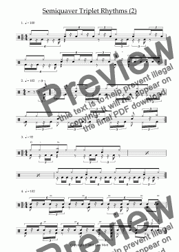 page one of Semiquaver Triplet Rhythms (2)