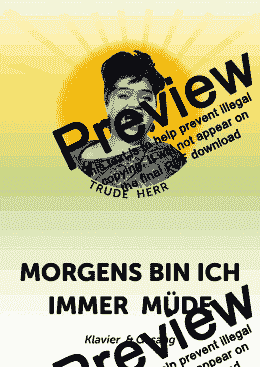 page one of Morgens bin ich immer müde