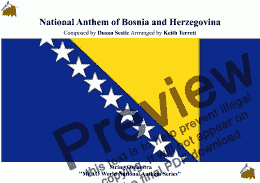 page one of Bosnian and Herzegovinian National Anthem for String Orchestra