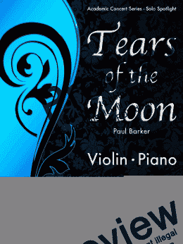 page one of Tears of the Moon [Violin & Piano]