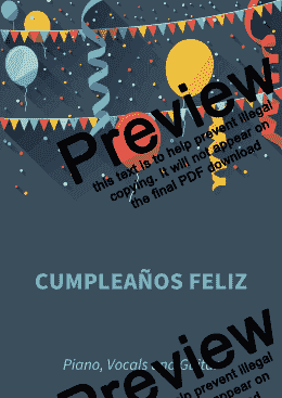 page one of Cumpleaños Feliz