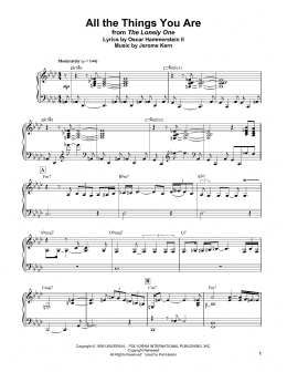 page one of All The Things You Are (Piano Transcription)