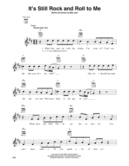 page one of It's Still Rock And Roll To Me (Baritone Ukulele)