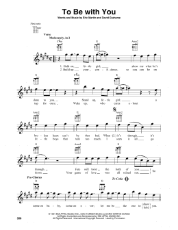 page one of To Be With You (Baritone Ukulele)