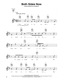 page one of Both Sides Now (Baritone Ukulele)