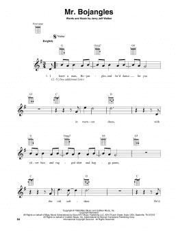 page one of Mr. Bojangles (Baritone Ukulele)