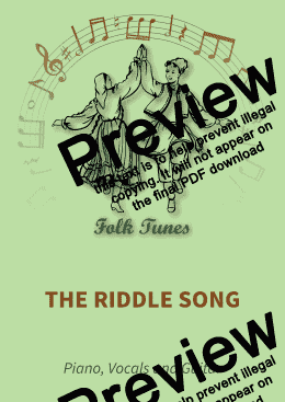 page one of The Riddle Song