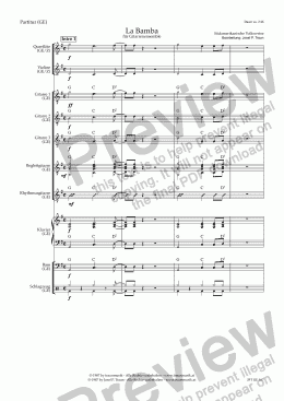 page one of La Bamba (GE/Score & Parts)