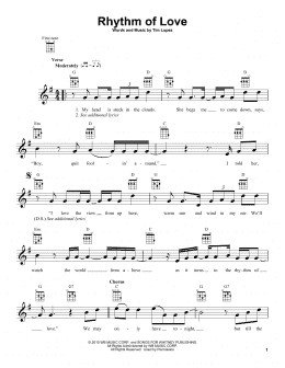 page one of Rhythm Of Love (Ukulele)