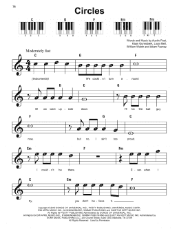 page one of Circles (Super Easy Piano)