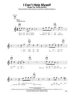 page one of I Can't Help Myself (Sugar Pie, Honey Bunch) (Baritone Ukulele)