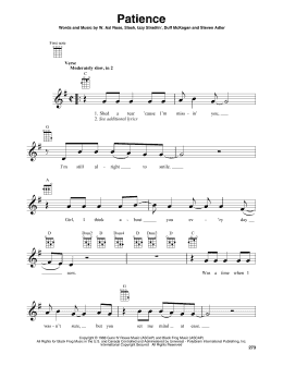 page one of Patience (Baritone Ukulele)