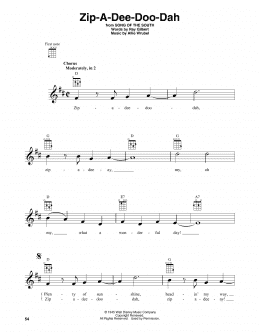 page one of Zip-A-Dee-Doo-Dah (from Song Of The South) (Baritone Ukulele)