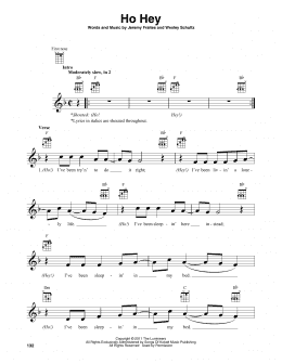 page one of Ho Hey (Baritone Ukulele)