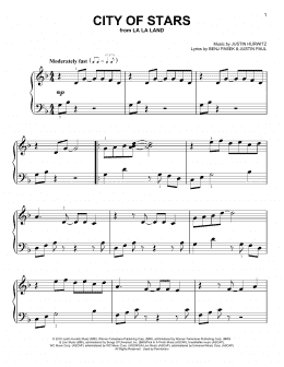 City Of Stars (from La La Land) (Easy Piano) - Print Sheet Music Now