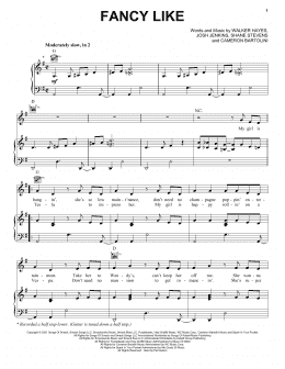 page one of Fancy Like (Piano, Vocal & Guitar Chords (Right-Hand Melody))