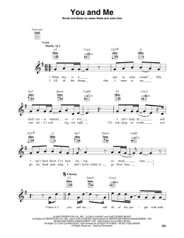 page one of You And Me (Baritone Ukulele)