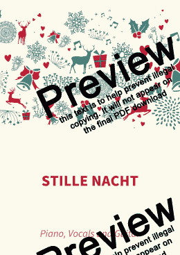 page one of Stille Nacht