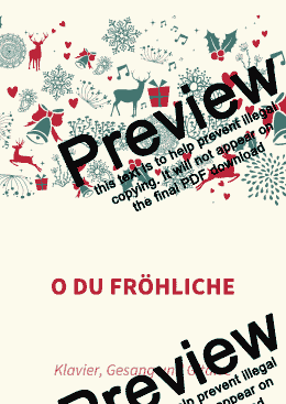 page one of O du fröhliche