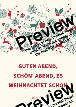 page one of Guten Abend, schön' Abend, es weihnachtet schon