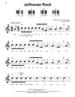 page one of Jailhouse Rock (Super Easy Piano)