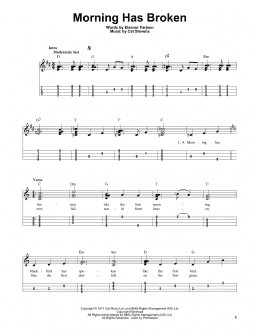 page one of Morning Has Broken (Easy Ukulele Tab)