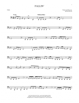 page one of Fallin' (Tuba Solo)